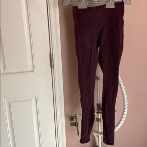 Lulu lemon leggings size 4 dark purple